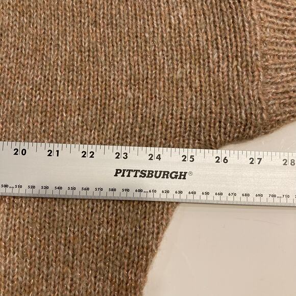 ESSENTIEL ANTWERP Cardigan XS ITALY Mohair Glitter Open Front Long Sleeve - Picture 8 of 10